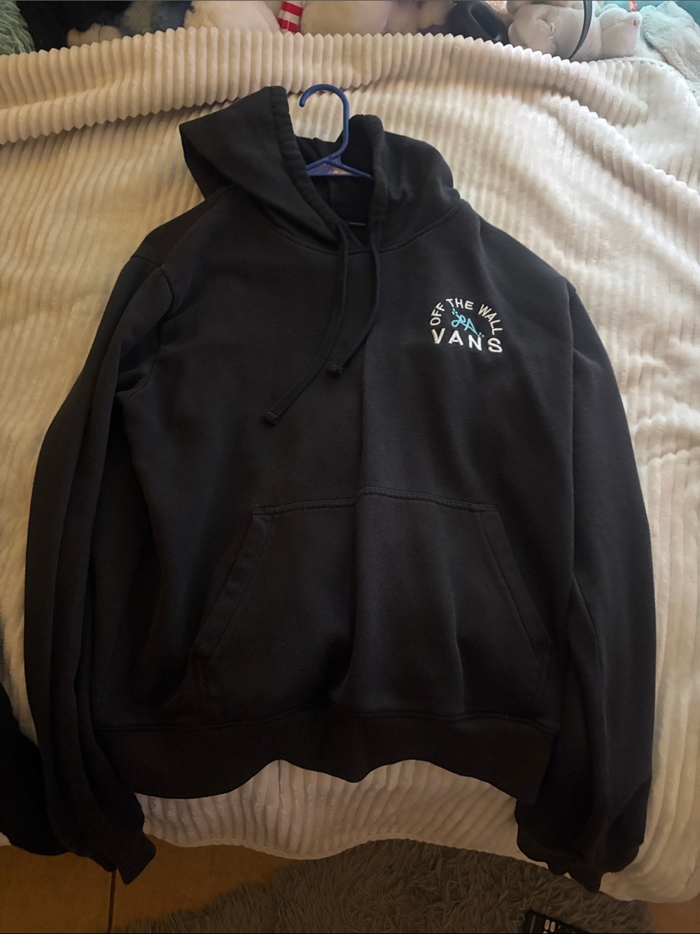 Vans Black 'Off The Wall' Pullover Hoodie